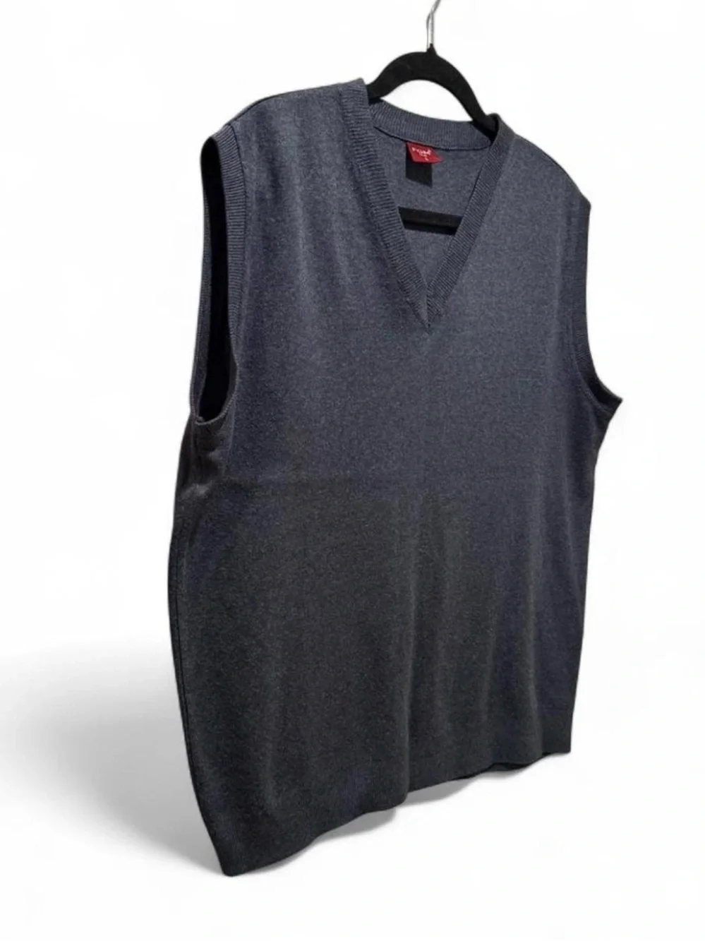 Men's V-Neck Sweater Vest - Charcoal Gray
